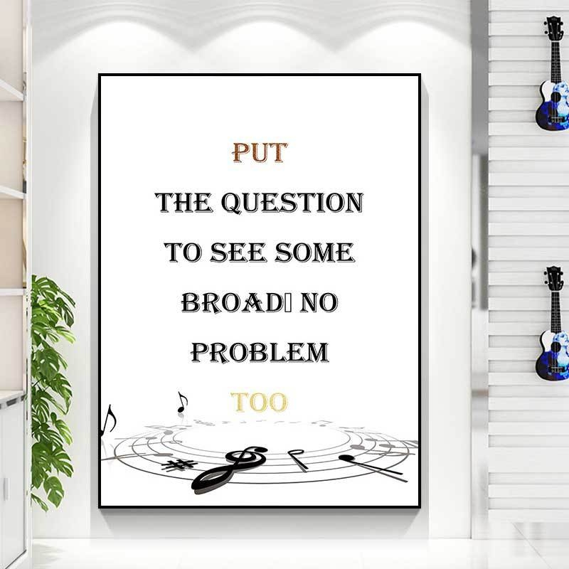 Декоративна висяща картина с прост и модерен стил; без рамка; текстилна филмова основа; модел 7820626; едно парче