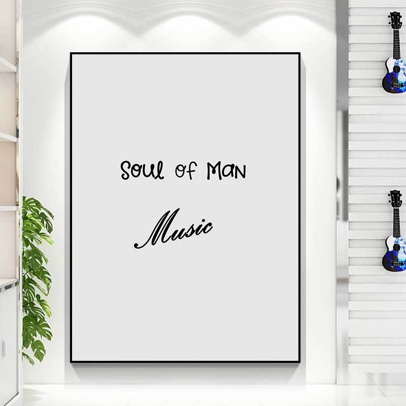 Декоративна висяща картина с прост и модерен стил; без рамка; текстилна филмова основа; модел 7820626; едно парче