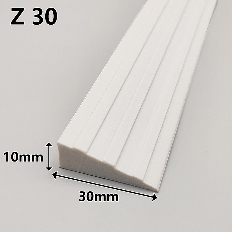 PVC мека самозалепваща наклонна подложка за робот-прахосмувачка, прагова лента за вътрешни врати, водоустойчива, против подхлъзване, износоустойчива, 25 мм дебелина
