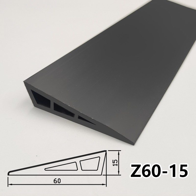 PVC мека самозалепваща наклонна подложка за робот-прахосмувачка, прагова лента за вътрешни врати, водоустойчива, против подхлъзване, износоустойчива, 25 мм дебелина