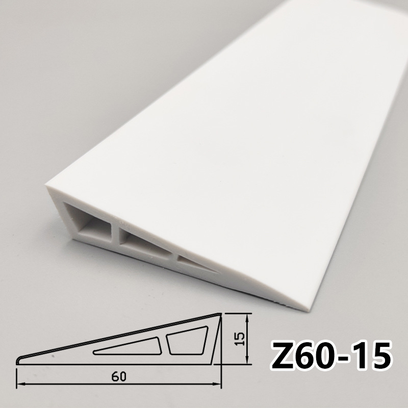 PVC мека самозалепваща наклонна подложка за робот-прахосмувачка, прагова лента за вътрешни врати, водоустойчива, против подхлъзване, износоустойчива, 25 мм дебелина