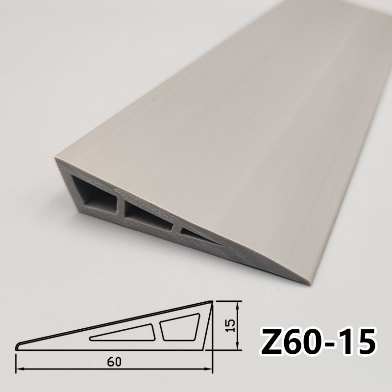 PVC мека самозалепваща наклонна подложка за робот-прахосмувачка, прагова лента за вътрешни врати, водоустойчива, против подхлъзване, износоустойчива, 25 мм дебелина