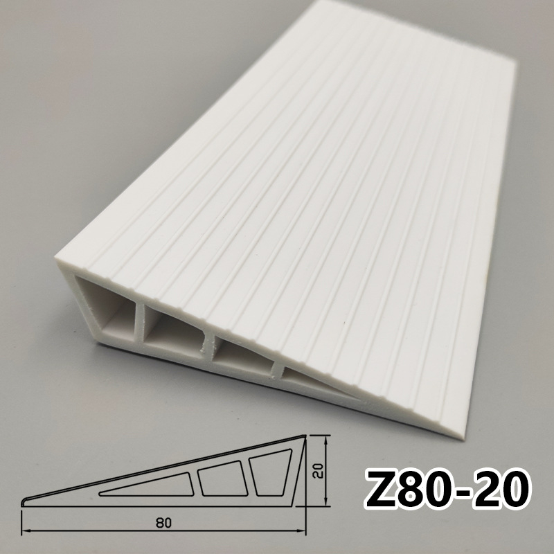 PVC мека самозалепваща наклонна подложка за робот-прахосмувачка, прагова лента за вътрешни врати, водоустойчива, против подхлъзване, износоустойчива, 25 мм дебелина