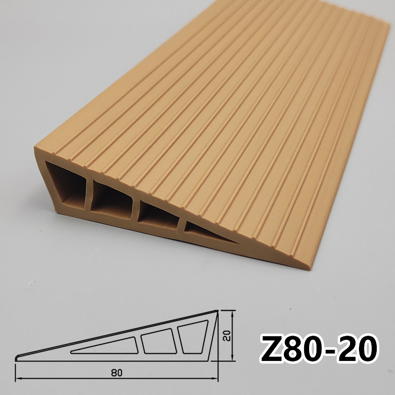 PVC мека самозалепваща наклонна подложка за робот-прахосмувачка, прагова лента за вътрешни врати, водоустойчива, против подхлъзване, износоустойчива, 25 мм дебелина