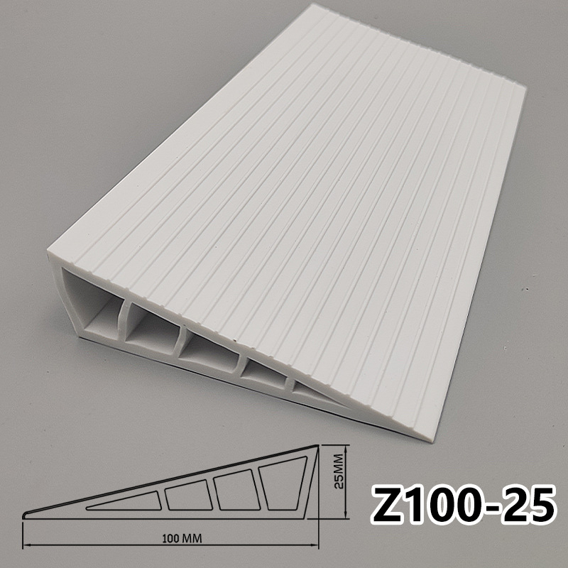 PVC мека самозалепваща наклонна подложка за робот-прахосмувачка, прагова лента за вътрешни врати, водоустойчива, против подхлъзване, износоустойчива, 25 мм дебелина