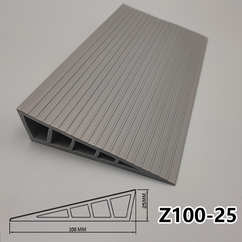 PVC мека самозалепваща наклонна подложка за робот-прахосмувачка, прагова лента за вътрешни врати, водоустойчива, против подхлъзване, износоустойчива, 25 мм дебелина