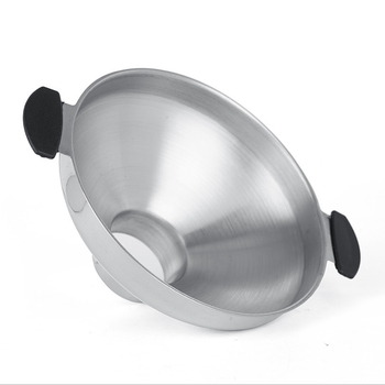 304 nerūdijančio plieno piltuvė virtuvės reikmėms – džemui, aliejui, vynui ir marinuotiems agurkams