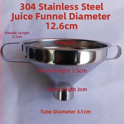 304 nerūdijančio plieno piltuvė virtuvės reikmėms – džemui, aliejui, vynui ir marinuotiems agurkams