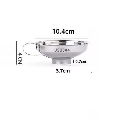 304 nerūdijančio plieno piltuvė virtuvės reikmėms – džemui, aliejui, vynui ir marinuotiems agurkams