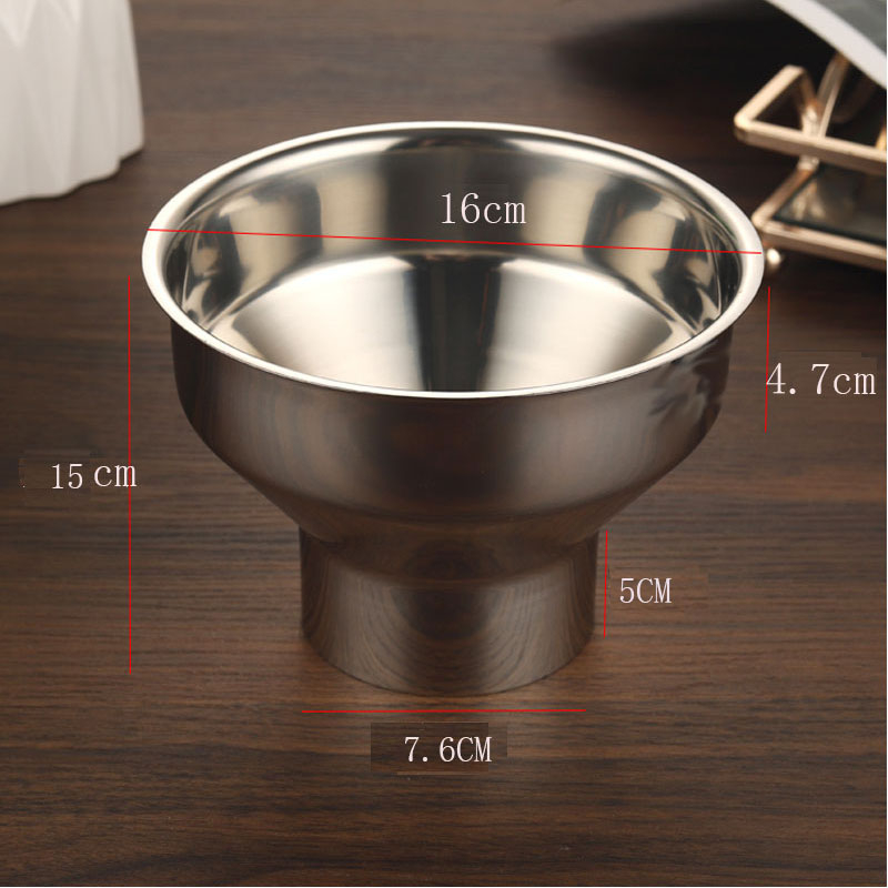 304 nerūdijančio plieno piltuvė virtuvės reikmėms – džemui, aliejui, vynui ir marinuotiems agurkams