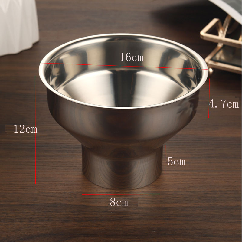 304 nerūdijančio plieno piltuvė virtuvės reikmėms – džemui, aliejui, vynui ir marinuotiems agurkams