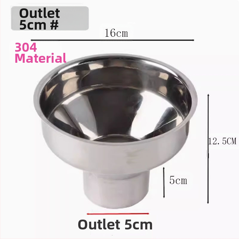 304 nerūdijančio plieno piltuvė virtuvės reikmėms – džemui, aliejui, vynui ir marinuotiems agurkams