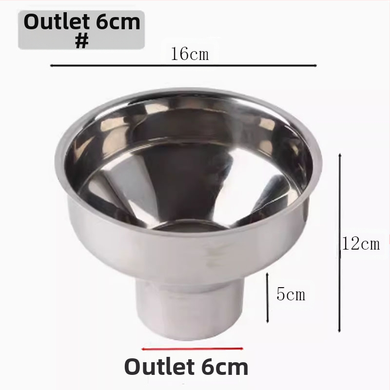 304 nerūdijančio plieno piltuvė virtuvės reikmėms – džemui, aliejui, vynui ir marinuotiems agurkams