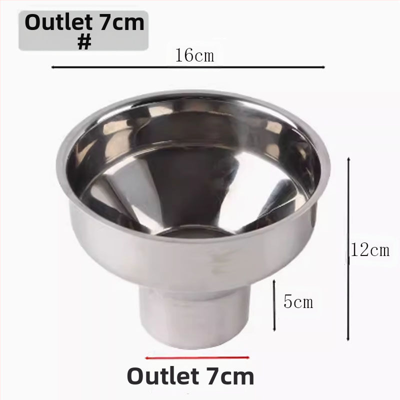 304 nerūdijančio plieno piltuvė virtuvės reikmėms – džemui, aliejui, vynui ir marinuotiems agurkams