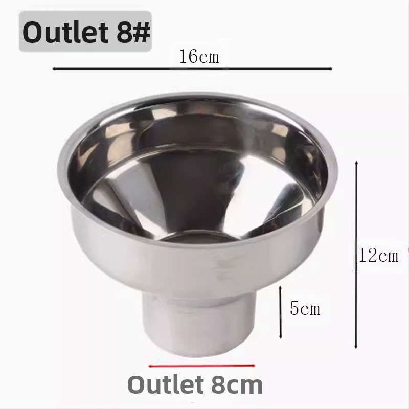 304 nerūdijančio plieno piltuvė virtuvės reikmėms – džemui, aliejui, vynui ir marinuotiems agurkams