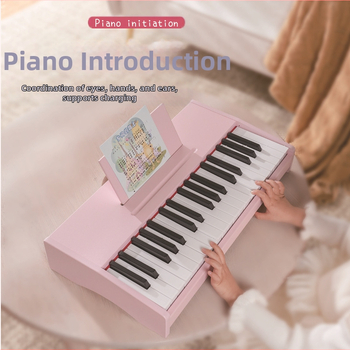 LECHEN преносимо дървено електронно клавирче за деца, модел 25 клавиша/37 клавиша