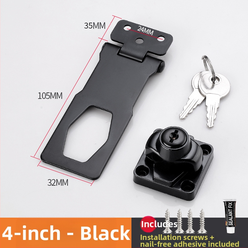 Шкафен заключващ механизъм без пробиване — модел HSD-12; подходящ за шкафове, чекмеджета, хладилници и плъзгащи врати