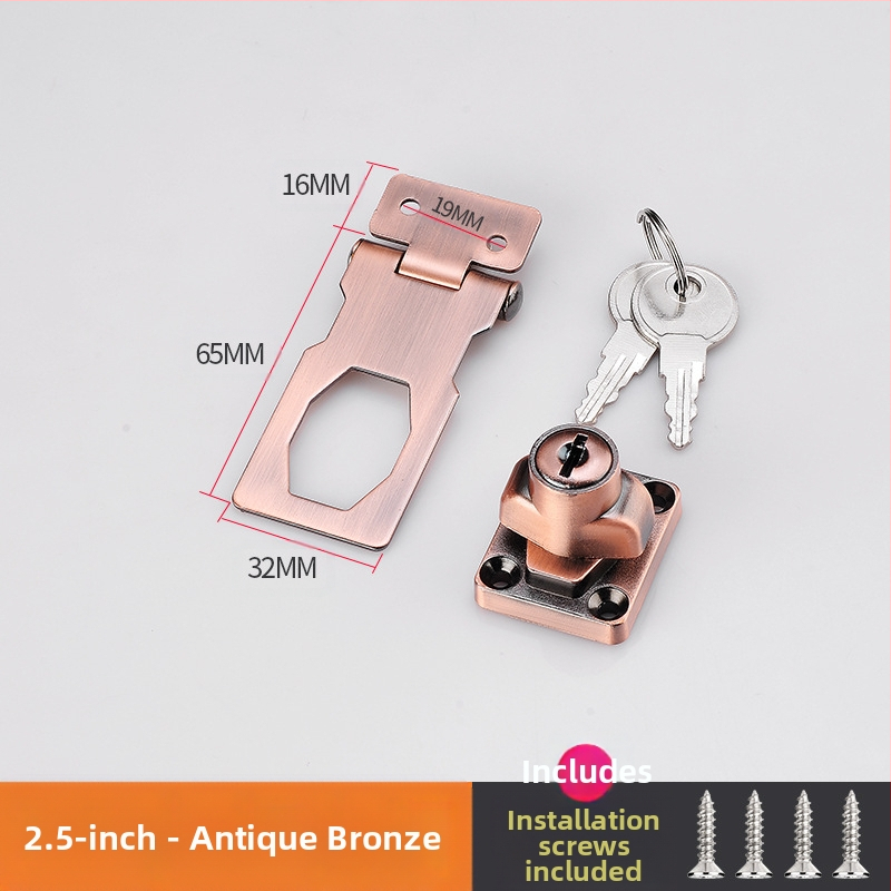 Шкафен заключващ механизъм без пробиване — модел HSD-12; подходящ за шкафове, чекмеджета, хладилници и плъзгащи врати