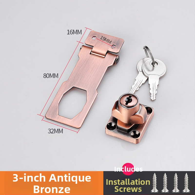 Шкафен заключващ механизъм без пробиване — модел HSD-12; подходящ за шкафове, чекмеджета, хладилници и плъзгащи врати