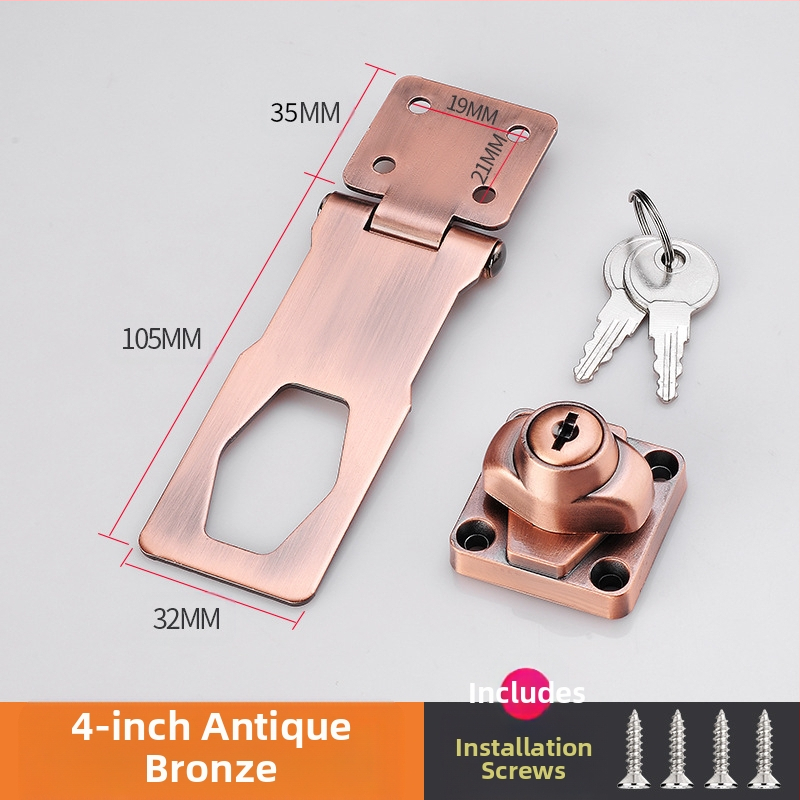 Шкафен заключващ механизъм без пробиване — модел HSD-12; подходящ за шкафове, чекмеджета, хладилници и плъзгащи врати