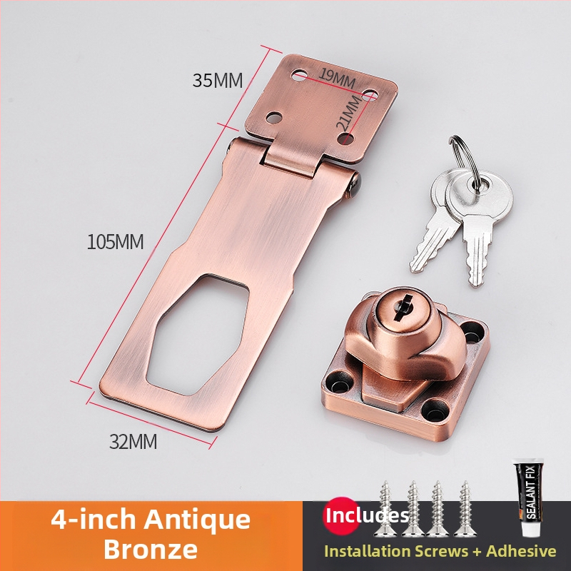 Шкафен заключващ механизъм без пробиване — модел HSD-12; подходящ за шкафове, чекмеджета, хладилници и плъзгащи врати