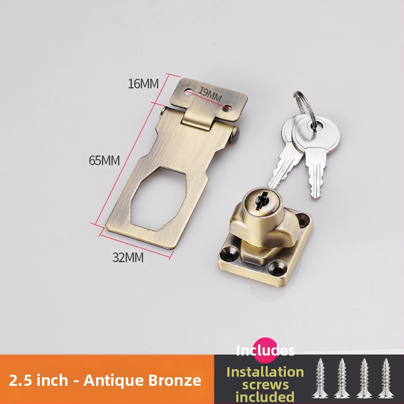 Шкафен заключващ механизъм без пробиване — модел HSD-12; подходящ за шкафове, чекмеджета, хладилници и плъзгащи врати