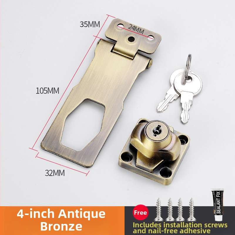 Шкафен заключващ механизъм без пробиване — модел HSD-12; подходящ за шкафове, чекмеджета, хладилници и плъзгащи врати