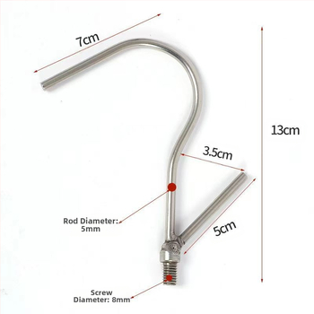 Ανοξείδωτη τηλεσκοπική ράγα ρούχων με γάντζο – κατάλληλη για κρεμάστρες, παντελόνια και γραβάτες (Τηλεσκοπικό; Ανοξείδωτο ατσάλι)