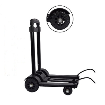 Πτυσσόμενη καρότσα αγορών με ράβδο έλξης, φορητή για οικιακή χρήση, προσαρμόσιμη