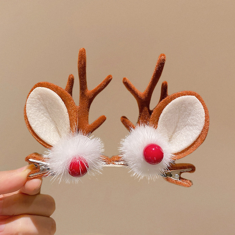 Plaukų segtukas – elnio ragų dizainas, Seiko apdaila, mišrios medžiagos, moterims, ruduo 2024