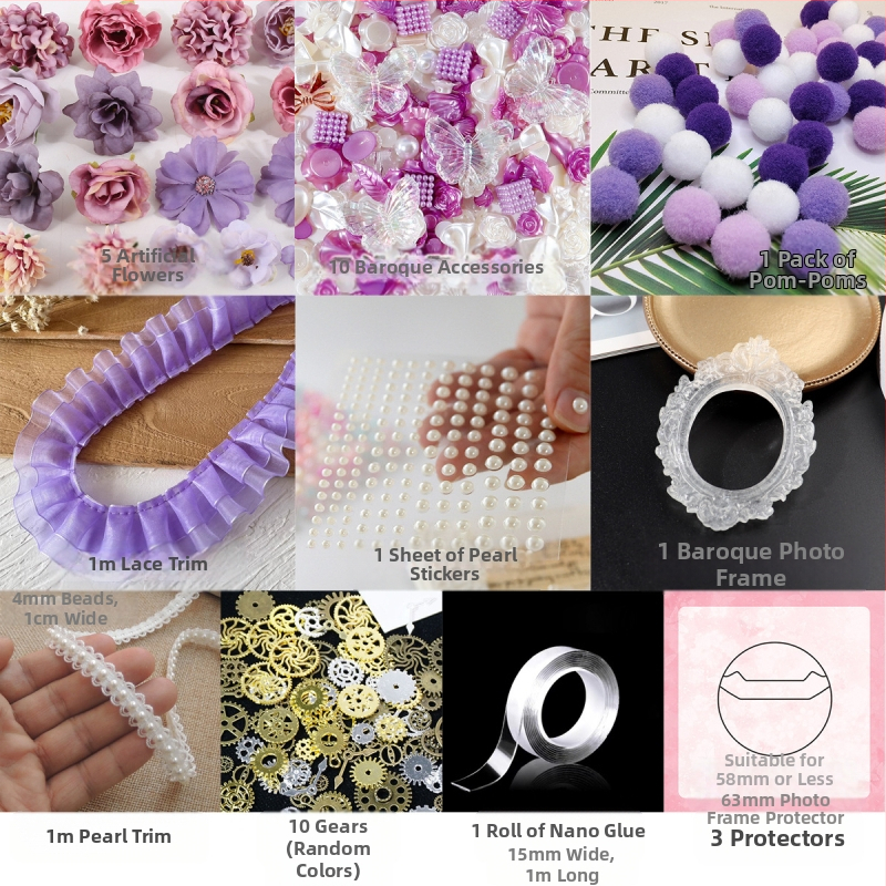 DIY somas aksesuāru komplekts – akrila elementi, baroka emblēmas dekorācijām, Zīmols: Other; Nav apstrādes vai pielāgošanās; Amatniecība: Cits; IP atļauja: Nē