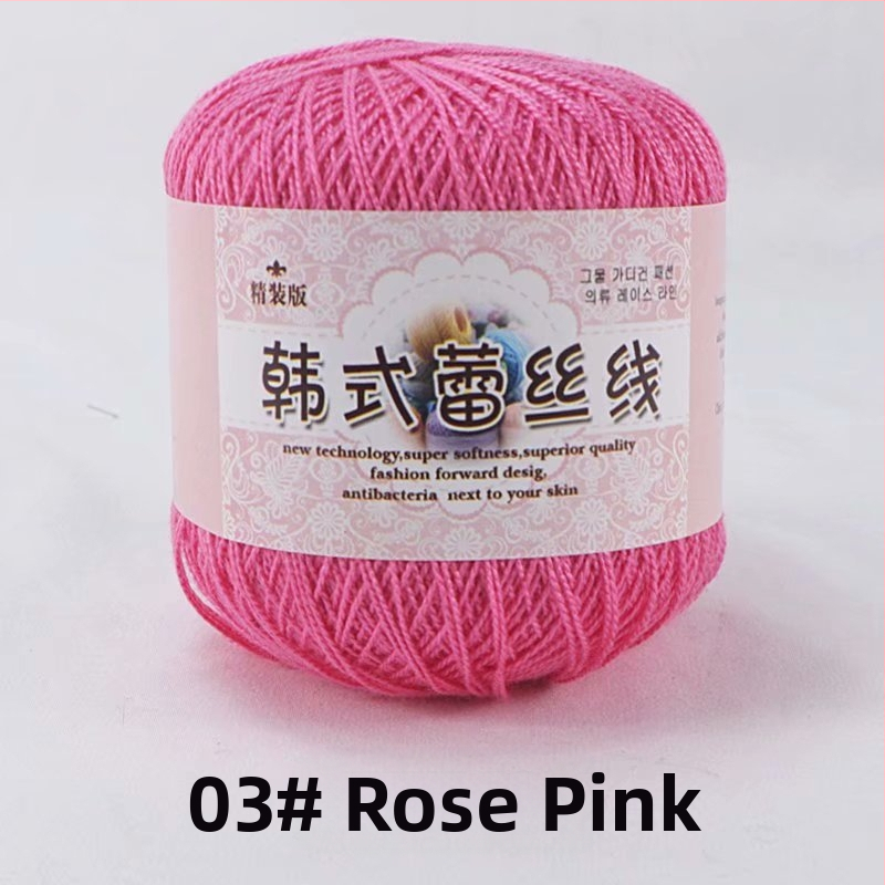 Fir de dantelă pentru croșetat, varietate 8 lace, 7s ply, 1 fir, fir de grup