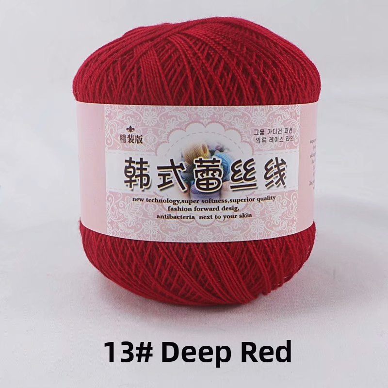 Fir de dantelă pentru croșetat, varietate 8 lace, 7s ply, 1 fir, fir de grup