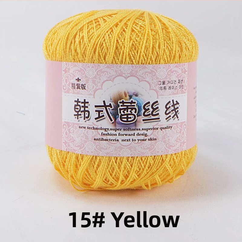 Fir de dantelă pentru croșetat, varietate 8 lace, 7s ply, 1 fir, fir de grup