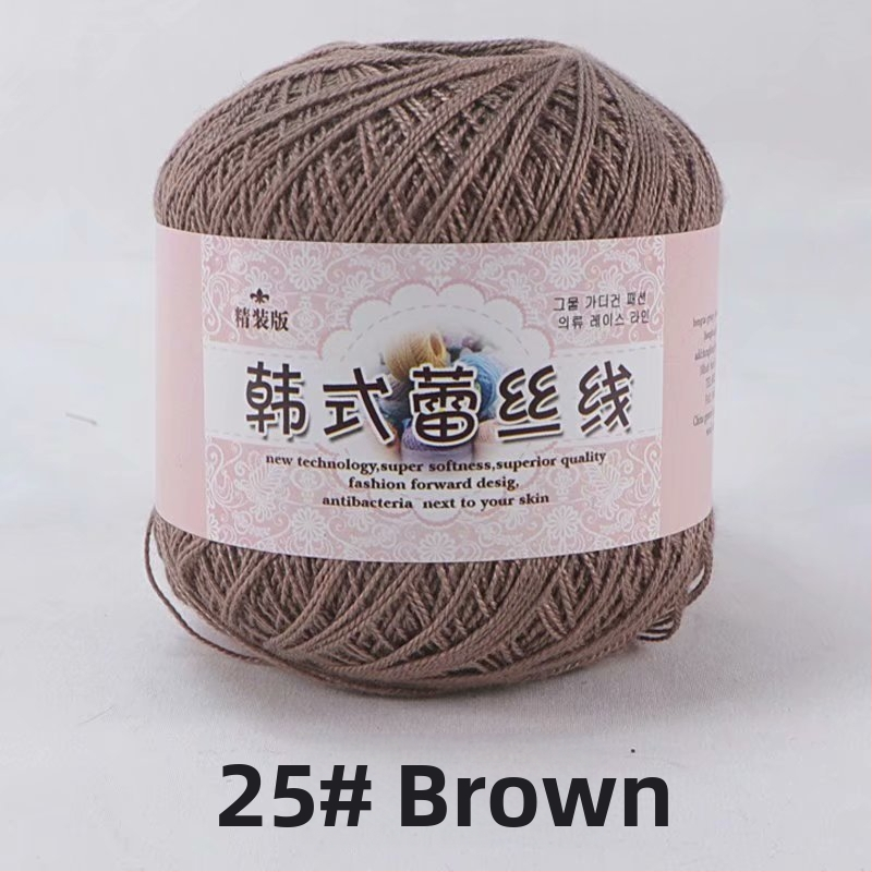 Fir de dantelă pentru croșetat, varietate 8 lace, 7s ply, 1 fir, fir de grup