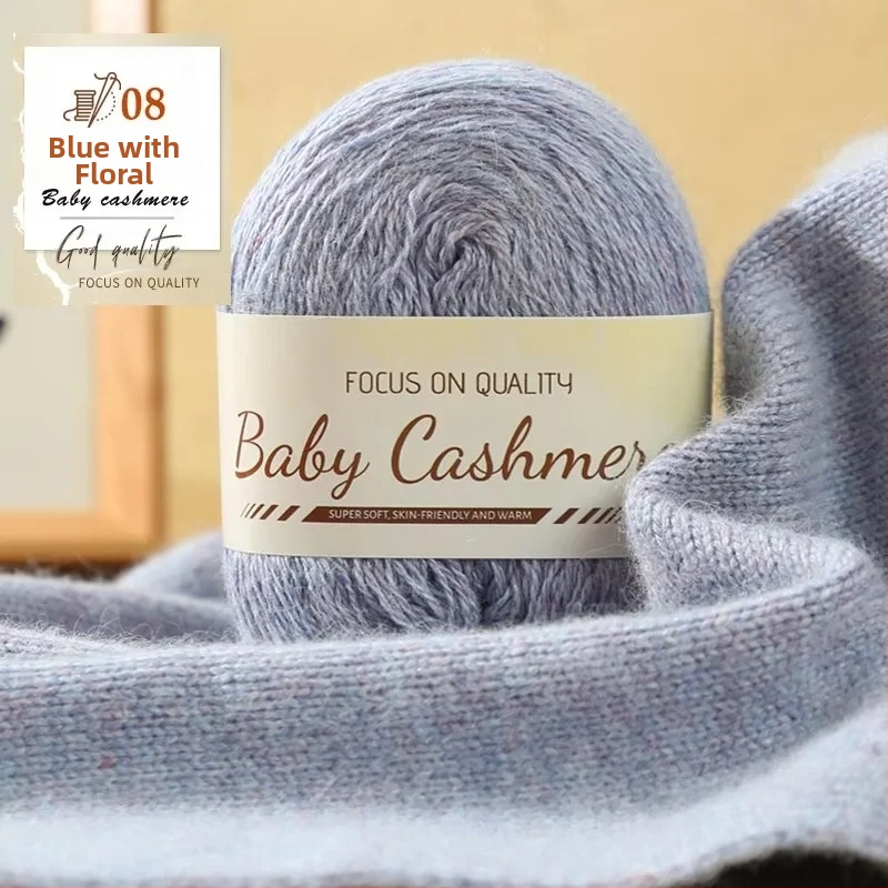 Kašmyro šaliko DIY rinkinys — rankinis mezgimas, vidutinio storio siūlai