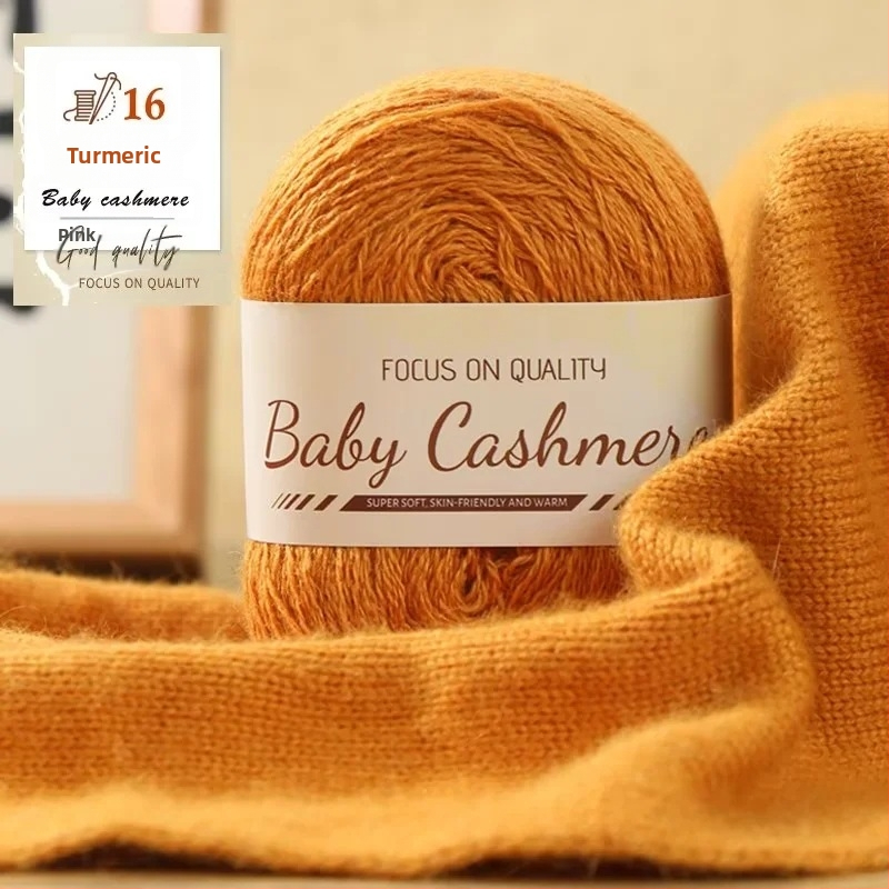 Kašmyro šaliko DIY rinkinys — rankinis mezgimas, vidutinio storio siūlai