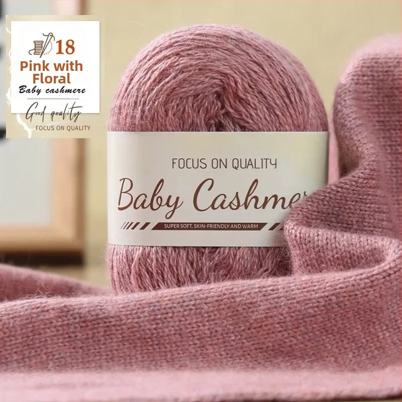 Kašmyro šaliko DIY rinkinys — rankinis mezgimas, vidutinio storio siūlai