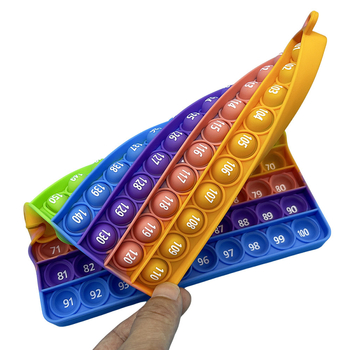 PopFidget Εκπαιδευτικό παιχνίδι για μαθηματικά και αριθμούς — φορητό, σιλικόνη, μη ηλεκτρικό, πολυλειτουργικό εργαλείο μάθησης για τάξη (ηλικίες 15–35)