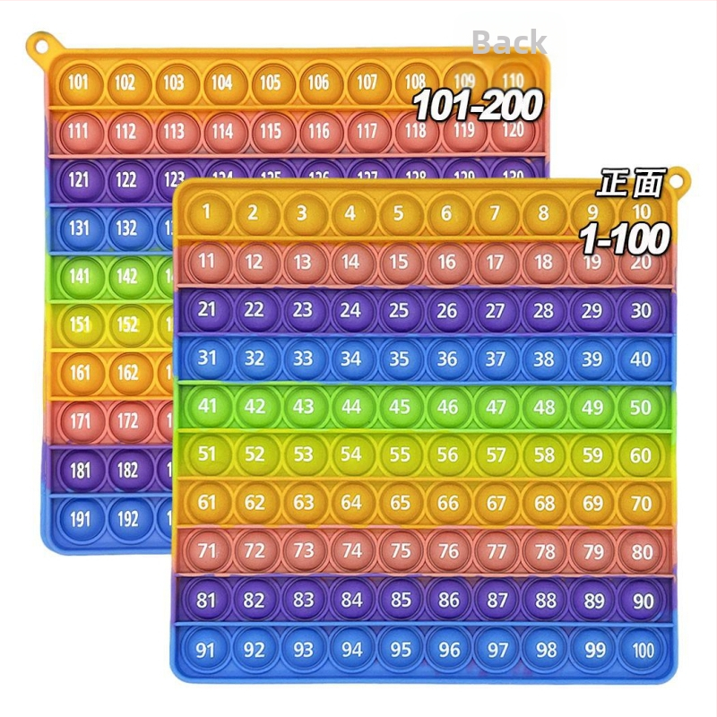 PopFidget Oktatási játék matematikához és számjegyekhez — hordozható, szilikonból, nem elektromos, többfunkciós osztálytermi tanulási segédeszköz (15–35 év)