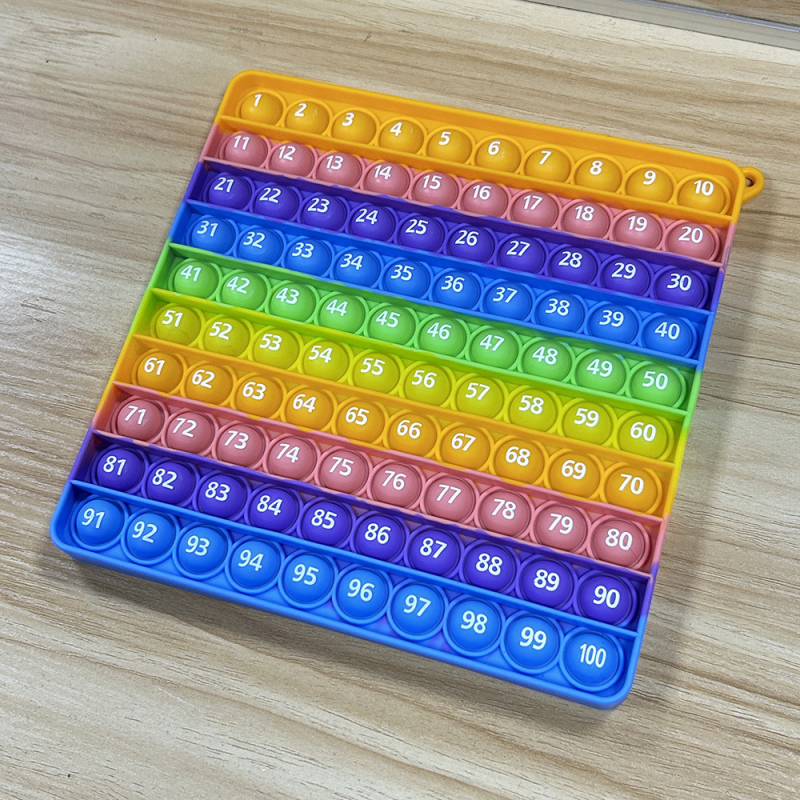 PopFidget Oktatási játék matematikához és számjegyekhez — hordozható, szilikonból, nem elektromos, többfunkciós osztálytermi tanulási segédeszköz (15–35 év)