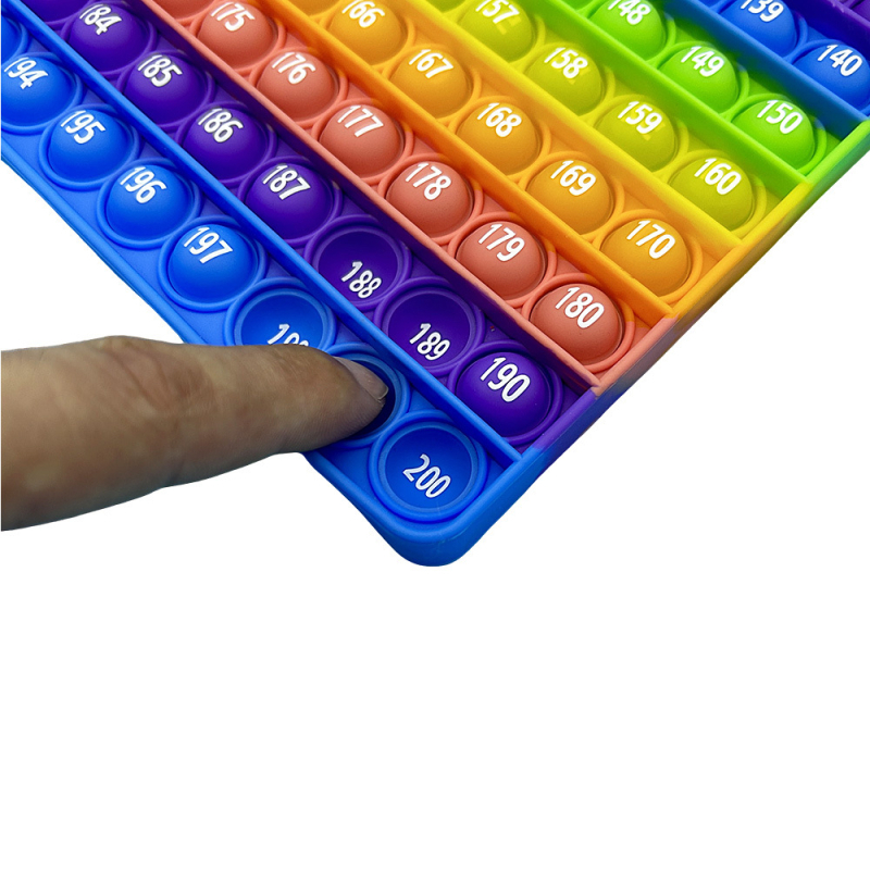 PopFidget Oktatási játék matematikához és számjegyekhez — hordozható, szilikonból, nem elektromos, többfunkciós osztálytermi tanulási segédeszköz (15–35 év)
