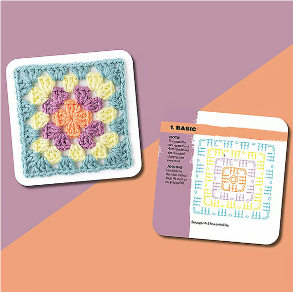 Granny Square Card Deck DIY mezgimo rinkinys — pritaikymas prieinamas