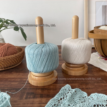 Ξύλινο ράφι για νήματα για επιτραπέζιο – μονόροφος, φορητός οργανωτής γραφείου (ξύλο/μπαμπού)