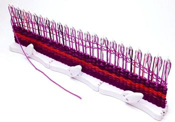 Stroj za pletenje DIY šalova, torbi i deka — jednovlani vuneni 7s, za početnike, uz video upute