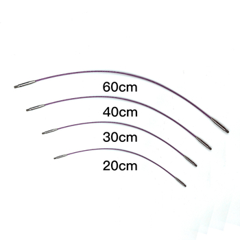 Αλουμινίου κυκλικές βελόνες πλεξίματος με αποσπώμενα μανίκια, σετ 12 τεμάχια