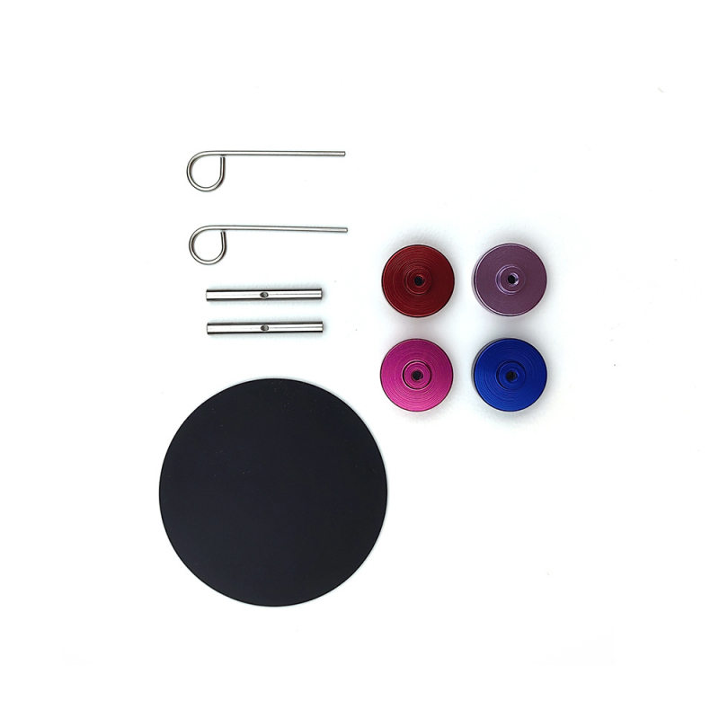 Αλουμινίου κυκλικές βελόνες πλεξίματος με αποσπώμενα μανίκια, σετ 12 τεμάχια