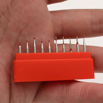 Σετ φρεζών υψηλής ταχύτητας για οδοντιατρική με κεφαλές λείανσης και γυαλίσματος, 10 τεμάχια ανά κουτί, για ενήλικες