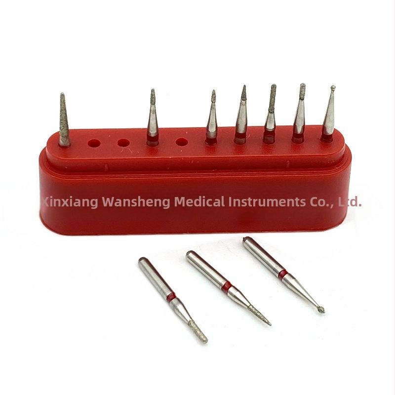 Комплект високоскоростни стоматологични борове със глави за полиране и шлифовка, 10 бр./кутия, за възрастни