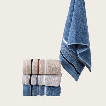 Veido rankšluostis — tankus, sugeruojantis, švelnus odai, be pluoštų (Medžiaga: 100% medvilnė; Pluoštas: 32s; Svoris: 100–120 g; Apdorojimas ir pritaikymas: Taip)